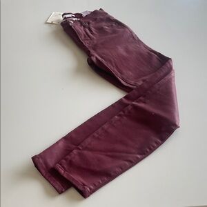 Good American Deep Burgundy Skinny Jeans